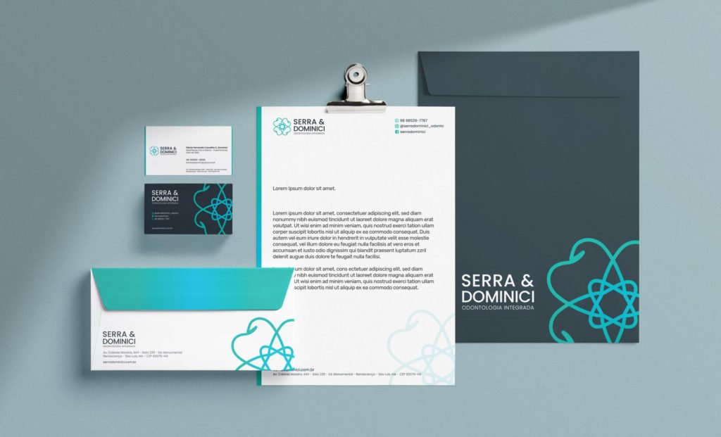 identidade visual serra & dominici odontologia integrada